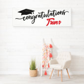 Modern Gefeliciteerd Afstuderen Spandoek (Insitu)