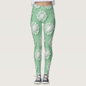 Modern gehaakt borduurpatroon leggings (Voorkant)