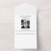 Modern geheugen delen viering van het leven all in one uitnodiging (Binnen)