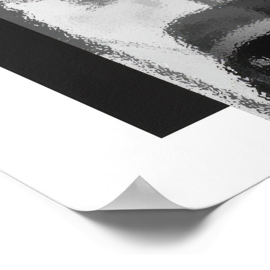 Modern Geisha B & W Value Poster papier (mat) (Hoek)