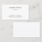 Modern gekalligrafeerd eenvoudig professioneel ele visitekaartje (Voorkant / Achterkant)