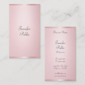 Modern gekalligrafeerd Elegant Roos Gouden Sjabloo Visitekaartje (Voorkant / Achterkant)