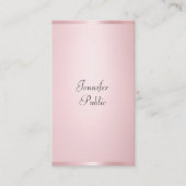 Modern gekalligrafeerd Elegant Roos Gouden Sjabloo Visitekaartje (Voorkant)