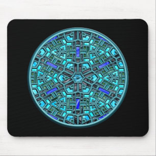 modern gekleurd glas muismat