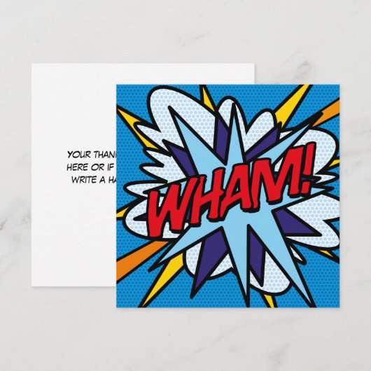 Modern gekleurd stripboek kaart (Voorkant / Achterkant)