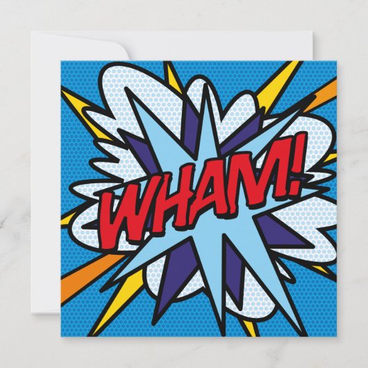 Modern gekleurd stripboek kaart (Voorkant)