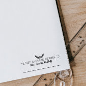 Modern Gelieve te ondertekenen en Terugkeer Aangep Rubberstempel