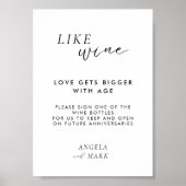 Modern gelieve te ondertekenen ons teken van het h poster (Voorkant)