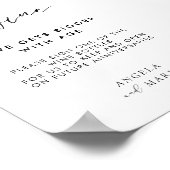 Modern gelieve te ondertekenen ons teken van het h poster (Hoek)