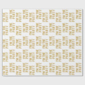 Modern Gelukkig 50ste Verjaardag Leuk Ik ben Het F Cadeaupapier (Vlak)