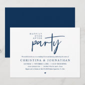 Modern, gelukkig altijd na het huwelijksdiner kaart (Voorkant / Achterkant)