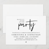 Modern, gelukkig altijd na het huwelijksdiner kaart (Voorkant / Achterkant)