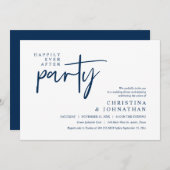 Modern, gelukkig altijd na het huwelijksdiner kaart (Voorkant / Achterkant)