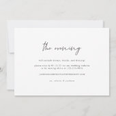 Modern gelukkig altijd na partijuitnodiging kaart (Achterkant)