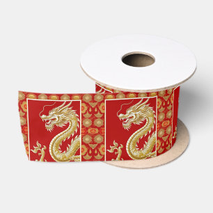 Modern Gelukkig Chinees Nieuwjaar modern Aziatisch Satijnen Lint