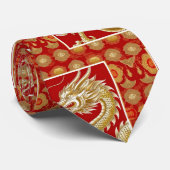 Modern Gelukkig Chinees Nieuwjaar modern Aziatisch Stropdas (Opgerold)