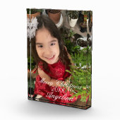 Modern Gelukkig Kerst Script Fotoblokken (Rechts)