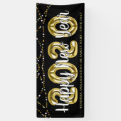 Modern GELUKKIG NIEUWJAAR 2020 String Lights Spandoek (Verticaal)