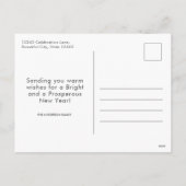 Modern Gelukkig Nieuwjaar 2020 Vuurwerk Sparklers Feestdagenkaart (Achterkant)