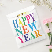 Modern gelukkig nieuwjaar bedankzakje (Gezegeld)