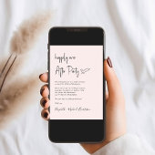 Modern gelukkig ooit na huwelijksontvangst kaart