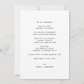 Modern Gelukkig Tot In De Eeuwigheid Script Hart F Kaart (Achterkant)