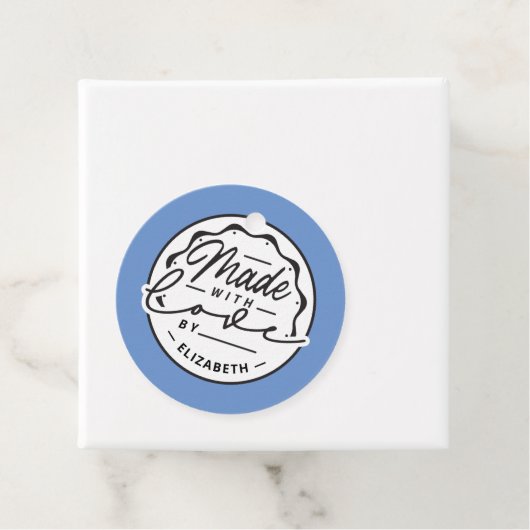 Modern gemaakt met Love Circle Label Labels (In situ)