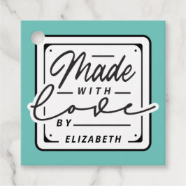 Modern gemaakt met Love Square Label Labels