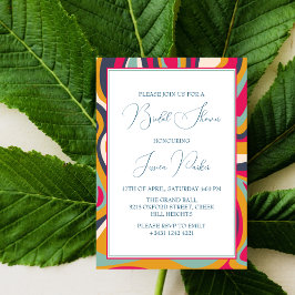 Modern gemarmerd klassiek Vrijgezellenfeest Kaart