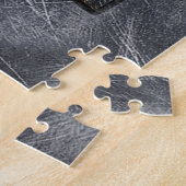 Modern Gemini Zodiac Sign Grunge Distress Style Legpuzzel (Zijkant)