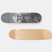 Modern Gemini Zodiac Sign Grunge Distress Style Skateboard (Horizontaal)
