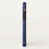 Modern Gemini Zodiac Sign Navy Blue Digital Camo Case-Mate iPhone Case (Achterkant/links)