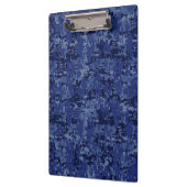 Modern Gemini Zodiac Sign Navy Blue Digital Camo Klembord (Links)