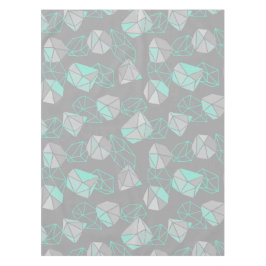 Modern Gems Patroon Grijs & Aqua   Tafelkleed