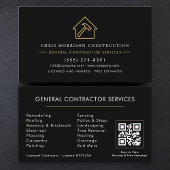 Modern General Contractor QR Code Visitekaartje