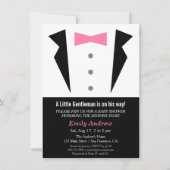 Modern Gentleman Tuxedo Bow Stropdas Baby Boy Show Kaart (Voorkant)