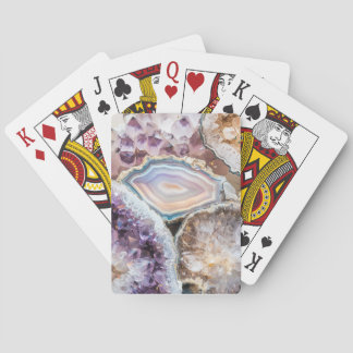 Modern Geode Crystal| Art Photo Poker Cards Pokerkaarten