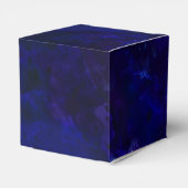 Modern Geode Deep Blue Agate Calligraphy Wedding Bedankdoosjes (Achterkant)