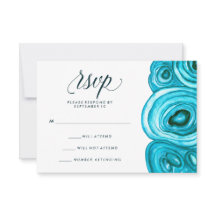 Modern Geode Wedding | Blauwe RSVP