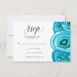 Modern Geode Wedding | Blauwe RSVP