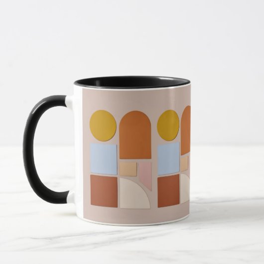 Modern Geometric Abstract Coffee Mug Mok (Links)