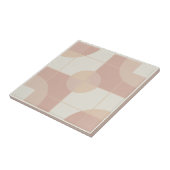 Modern Geometric Abstract Pat#10 Rose Gold ID1192 Tegeltje (Zijkant)