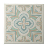 Modern Geometric Abstract Pat#13 Teal ID1192 Tegeltje (Voorkant)