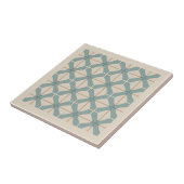 Modern Geometric Abstract Pat#16 Teal ID1192 Tegeltje (Zijkant)