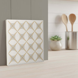 Modern Geometric Abstract Pat#18 Greige ID1192 Tegeltje