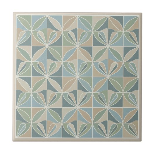 Modern Geometric Abstract Pat#19 ID1192 Tegeltje (Voorkant)