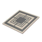 Modern Geometric Abstract Pat#2 Gray ID1192 Tegeltje (Zijkant)