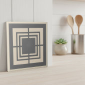 Modern Geometric Abstract Pat#2 Gray ID1192 Tegeltje