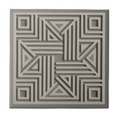 Modern Geometric Abstract Pat#30 Warm Gray ID1192 Tegeltje (Voorkant)
