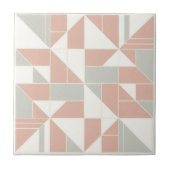 Modern Geometric Abstract Pat#9 Peach ID1192 Tegeltje (Voorkant)